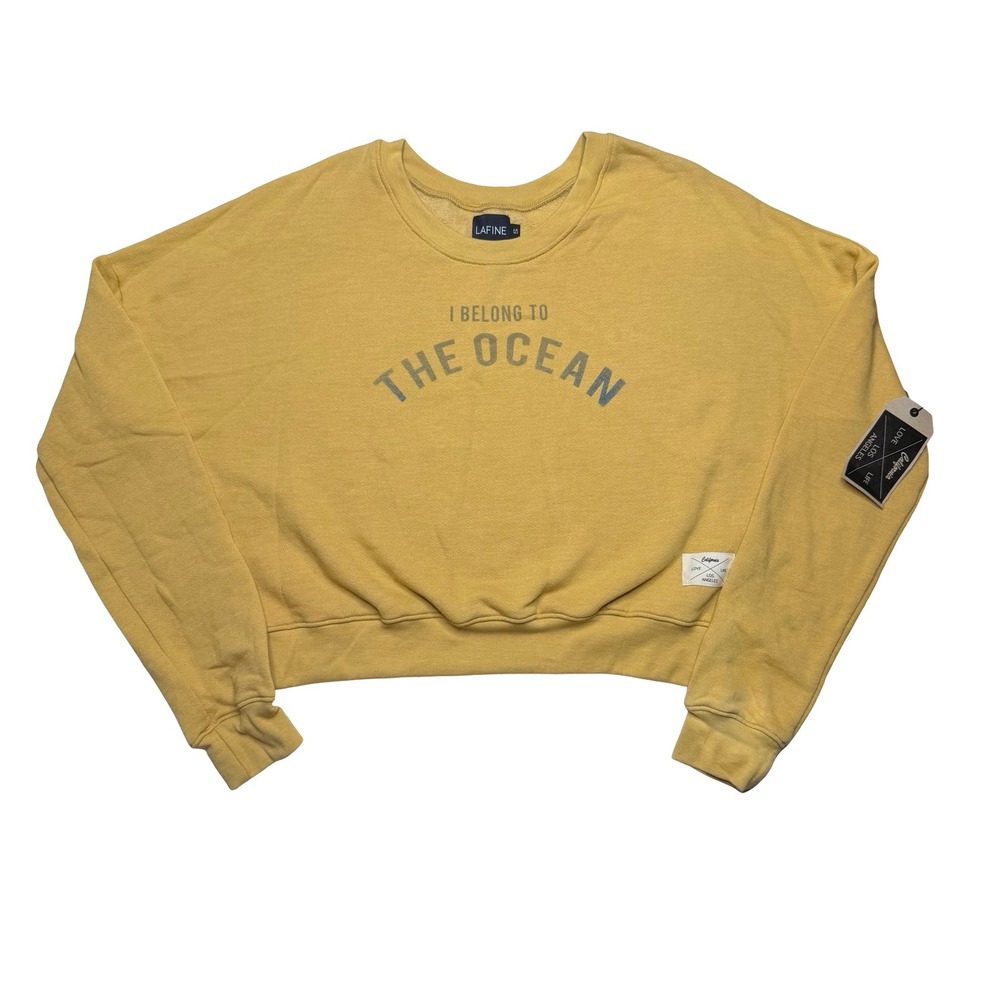 Y2K 2000s LA Fine x I belong to the ocean women's sweatshirt sweater